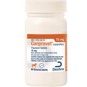 Buy Carprovet (Carprofen) Flavored Tablets 75mg 60 Count